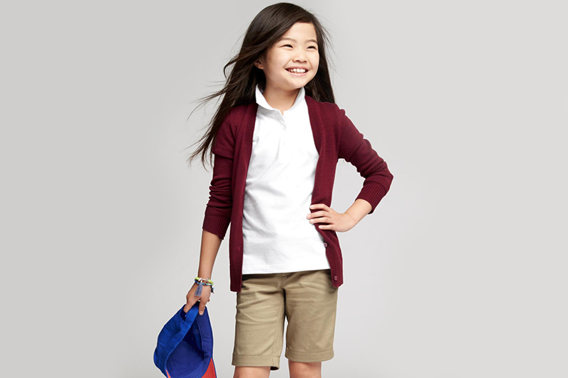 girls navy blue school pants