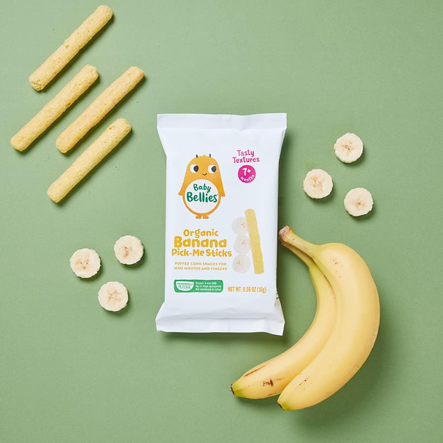 little bellies pick me sticks banana