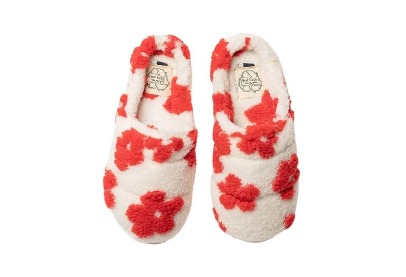 floral slippers