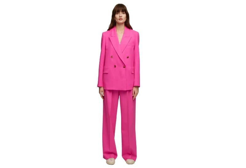 hot pink suit