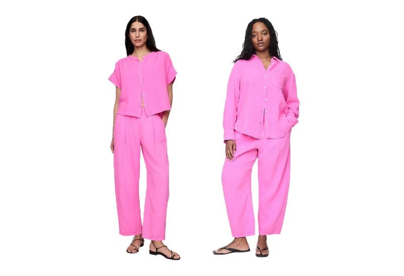 Pink Linen Set Gap