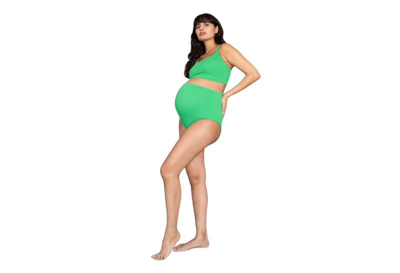 Textured Maternity Bikini