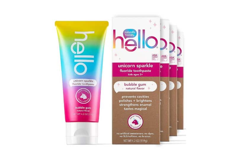 Unicorn Sparkle Toothpaste hello brand