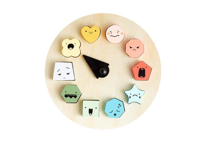 Wooden Emotion Wheel wonder and wise